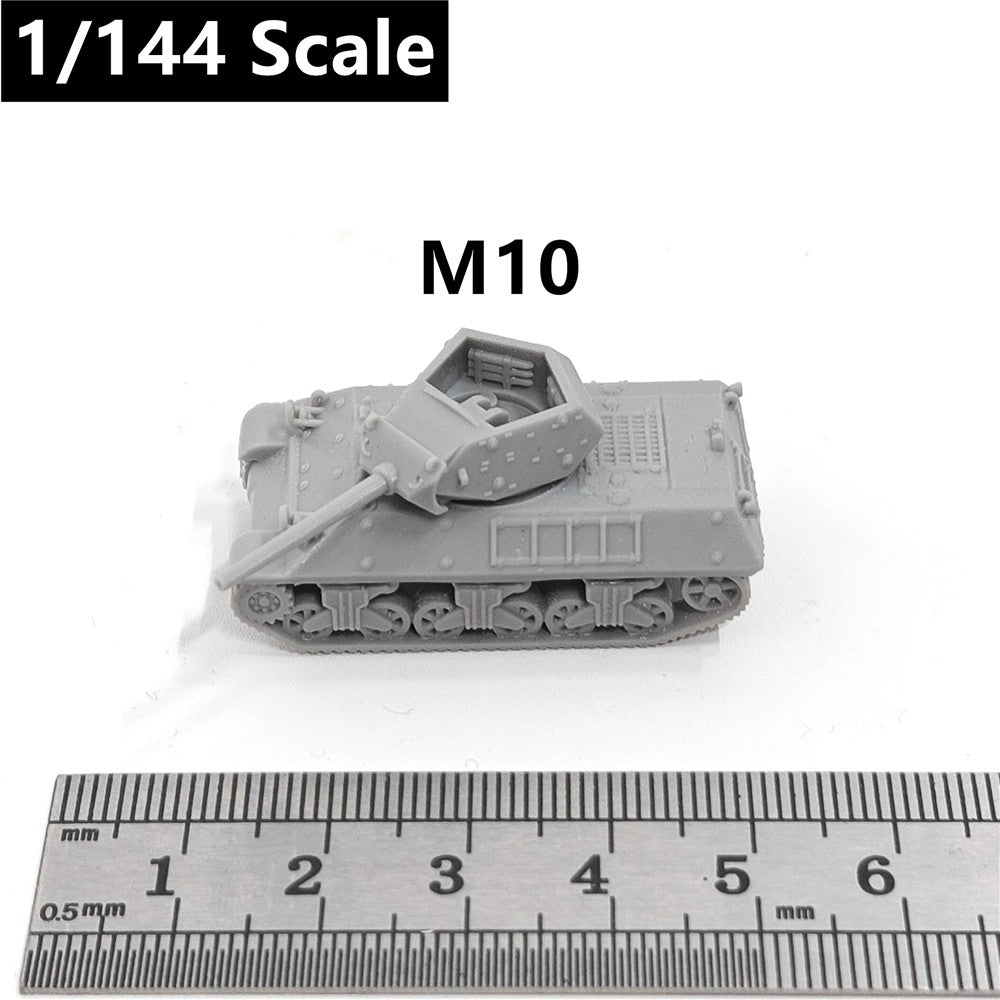 U.S. Army M10 Tank Destroyer, 3D Printed ,1/144 Scale Mini Tank Model,Resin