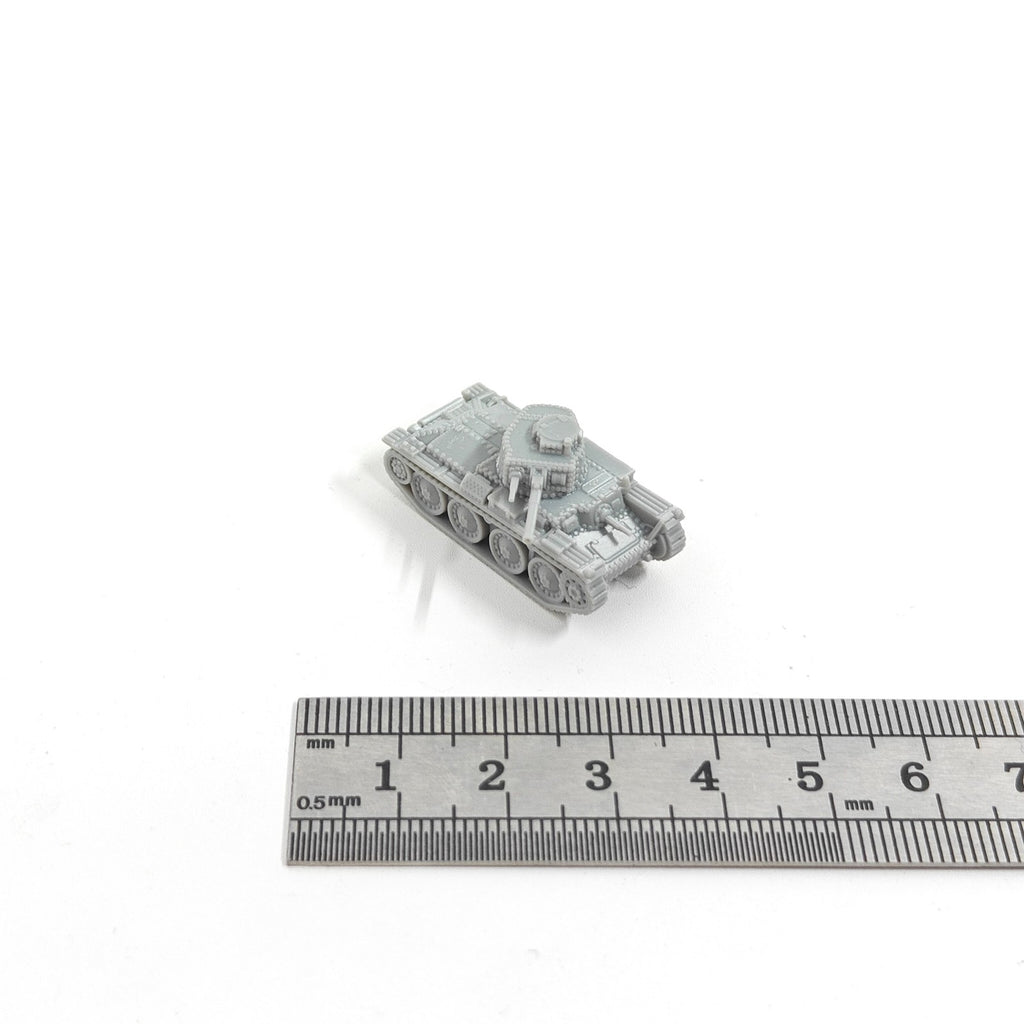 WWII German PZ.38(t) Light Tank,3D Printed,1/144 Scale Mini Tank Model,Resin