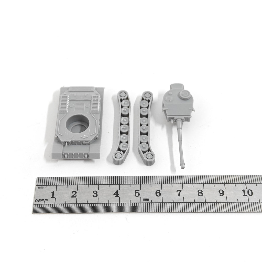 WWII German Tiger P Heavy Tank,3D Printed,1/144 Mini Tank Model,Resin
