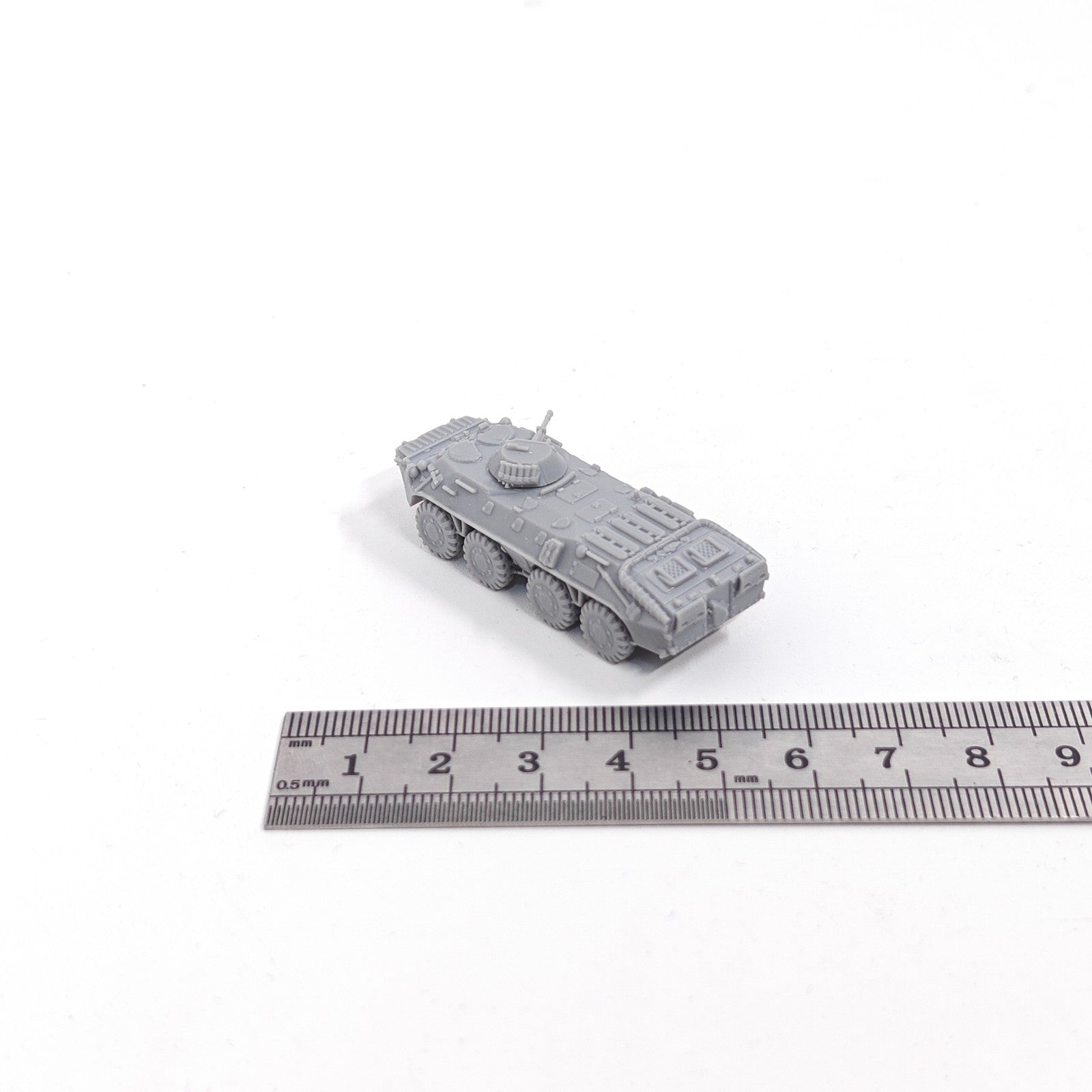 Soviet BTR-70 APC,3D Printed,1/144 Scale Mini Tank Model,Resin