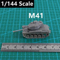 WWII US Army M41 Tank, 3D Printed ,1/144 Scale Mini Tank Model,Resin