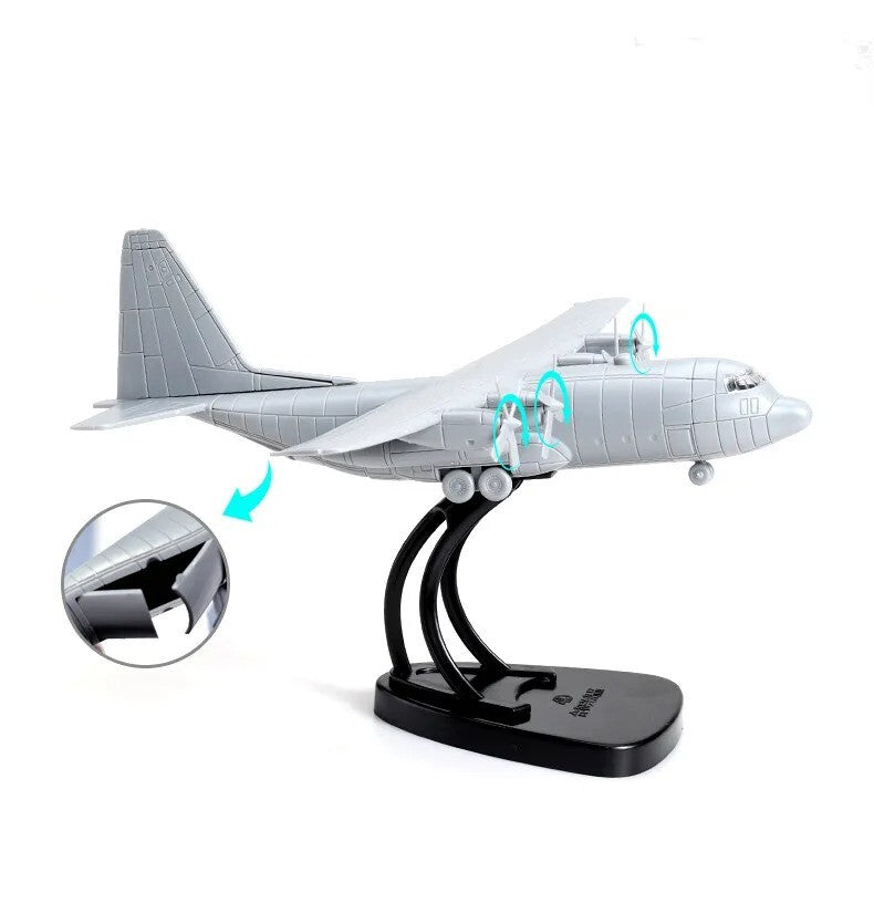 1/144 Scale C-130 An-12 H-6K Tu-22m3 Aircraft Assemble Plastic Model Toy