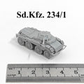 WWII German Sd.Kfz. 234/1 ARV,3D Printed,1/144 Scale Mini Tank Model,Resin