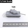 WWII US Army T29 Heavy Tank,3D Printed,1/144 Scale Mini Tank Model,Resin