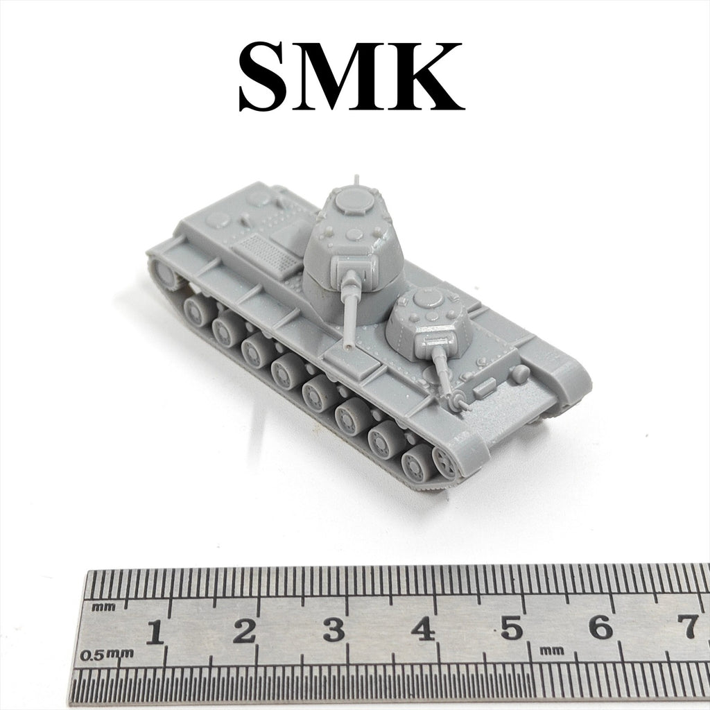 Soviet SMK Heavy Tank,3D Printed,1/144 Scale Mini Tank Model,Resin