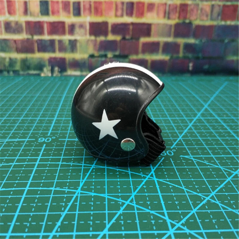1/6 Scale Mini Motorcycle Helmet Plastic Simulation Model for 12‘’ Action Figure