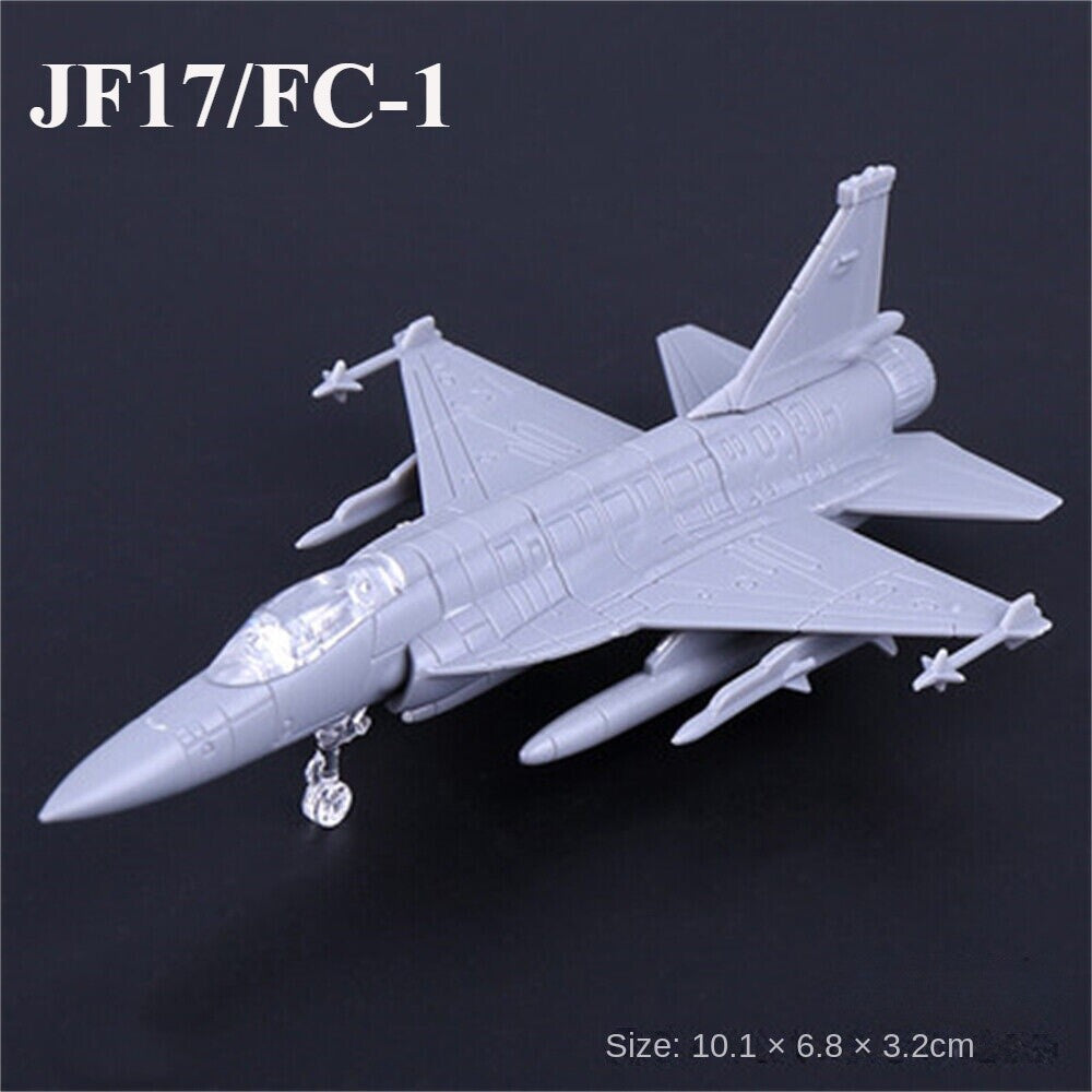 Mini Aircraft Airplane Fighter Model, Military Plastic Toy with Base,Paintable，F22 J20 J10 EF2000 MI8 MI24 AV-8A F-5E F15 F/A-18 UH1H MI8 SU25 SU30