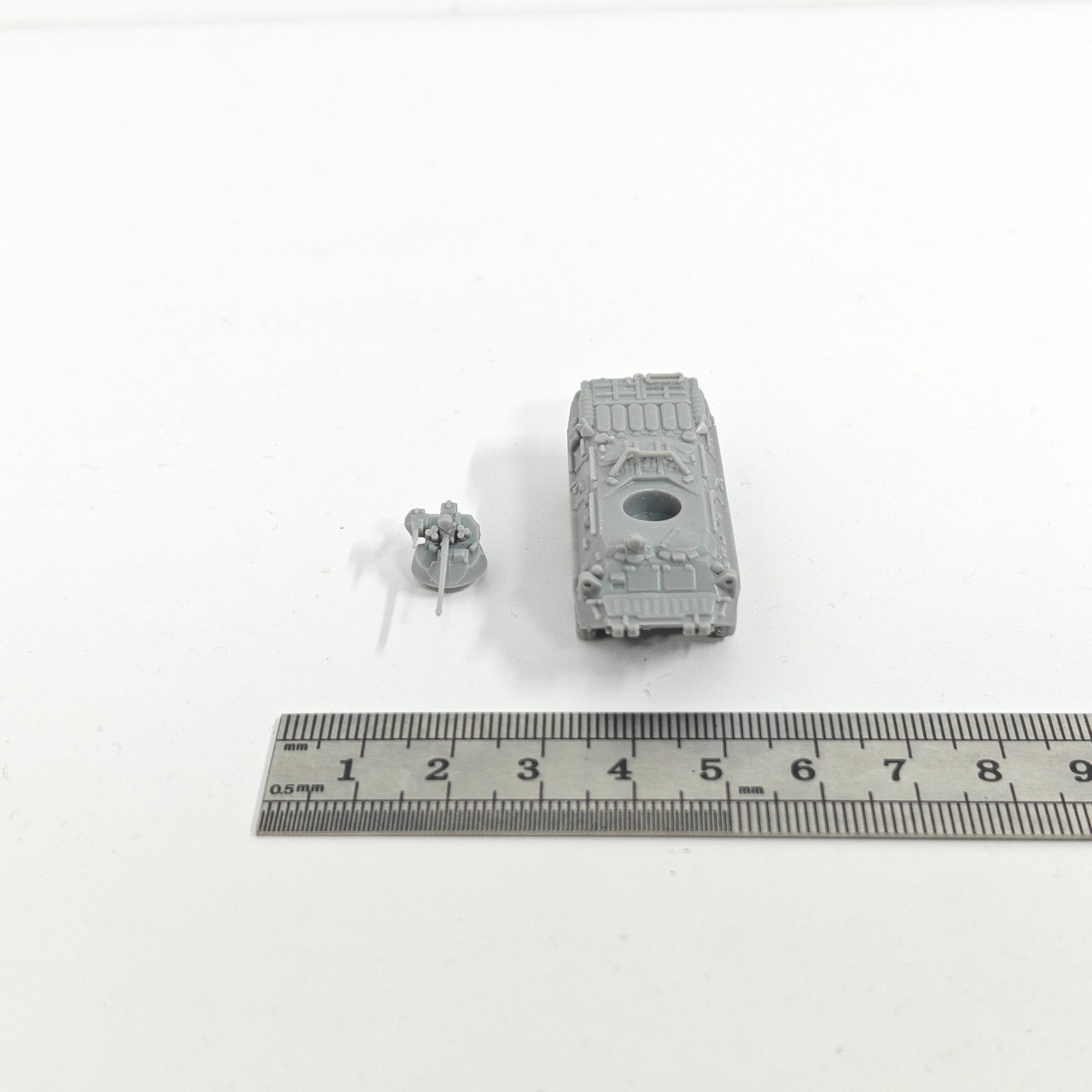Soviet BTR-80A  APC,3D Printed,1/144 Scale Mini Tank Model,Resin