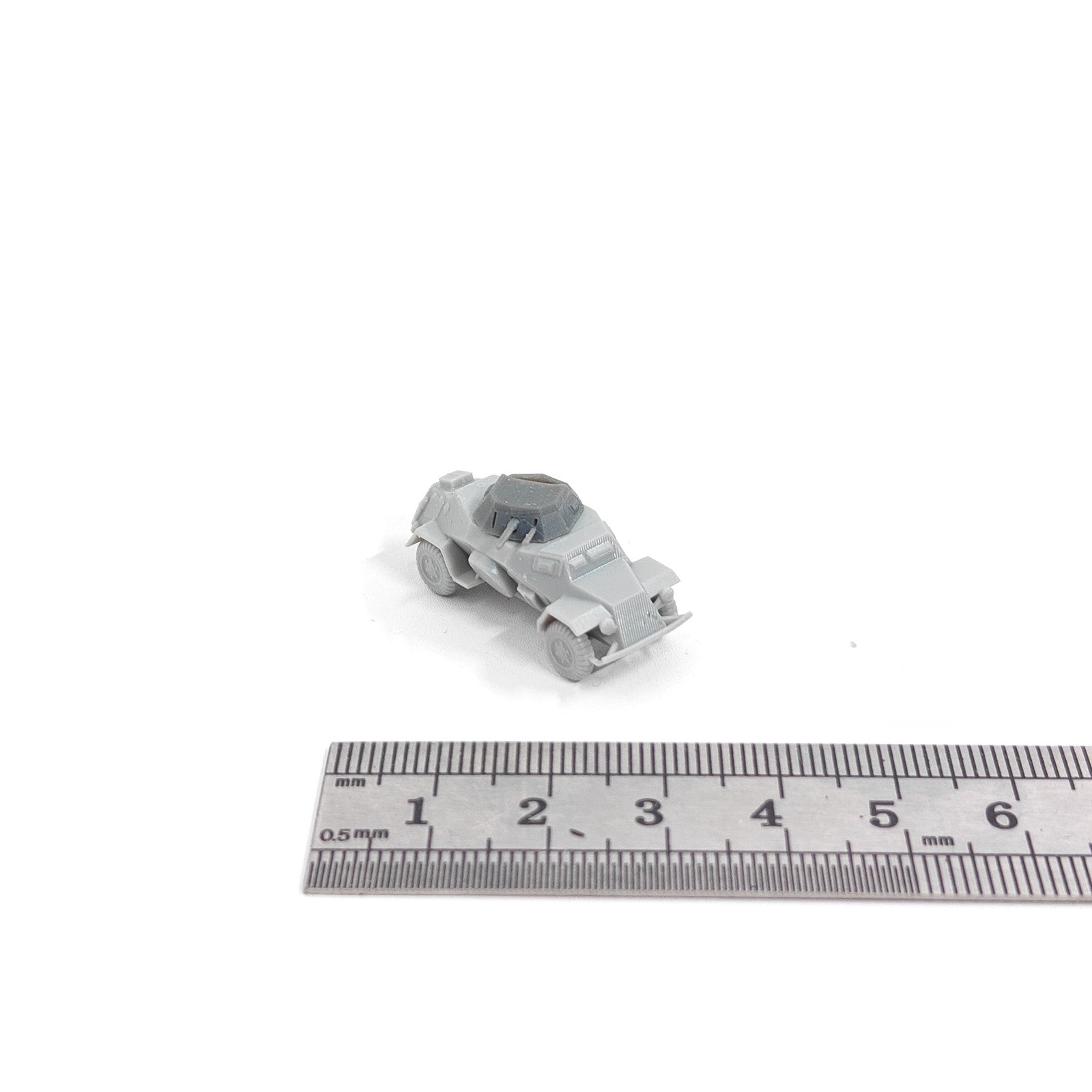 WWII German Sd.Kfz. 222  Armored Vehicle,3D Printed,1/144 Scale Mini Model,Resin