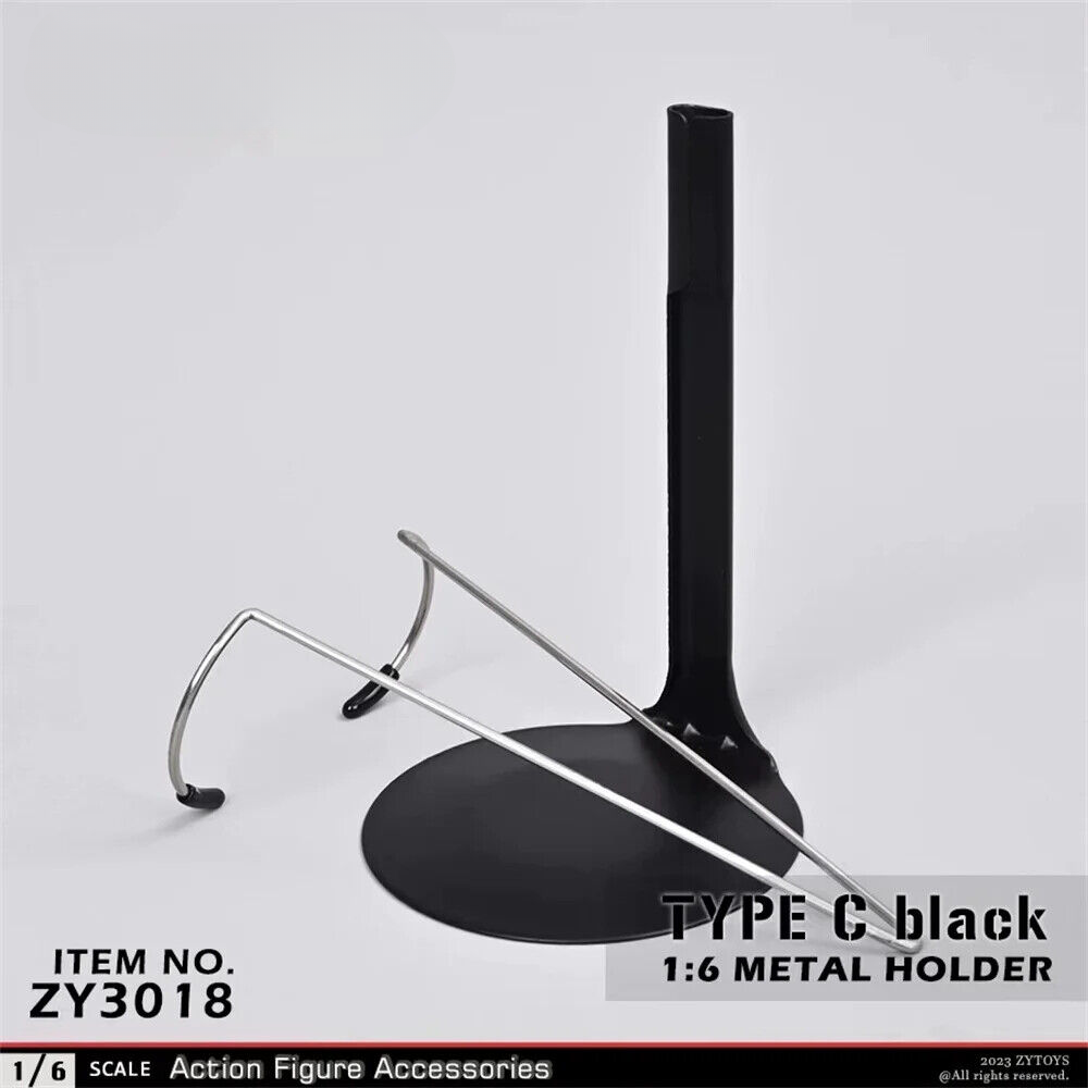 Metal Display Holder Adjustable Base Stand Fit 1/6 Scale Action Figure