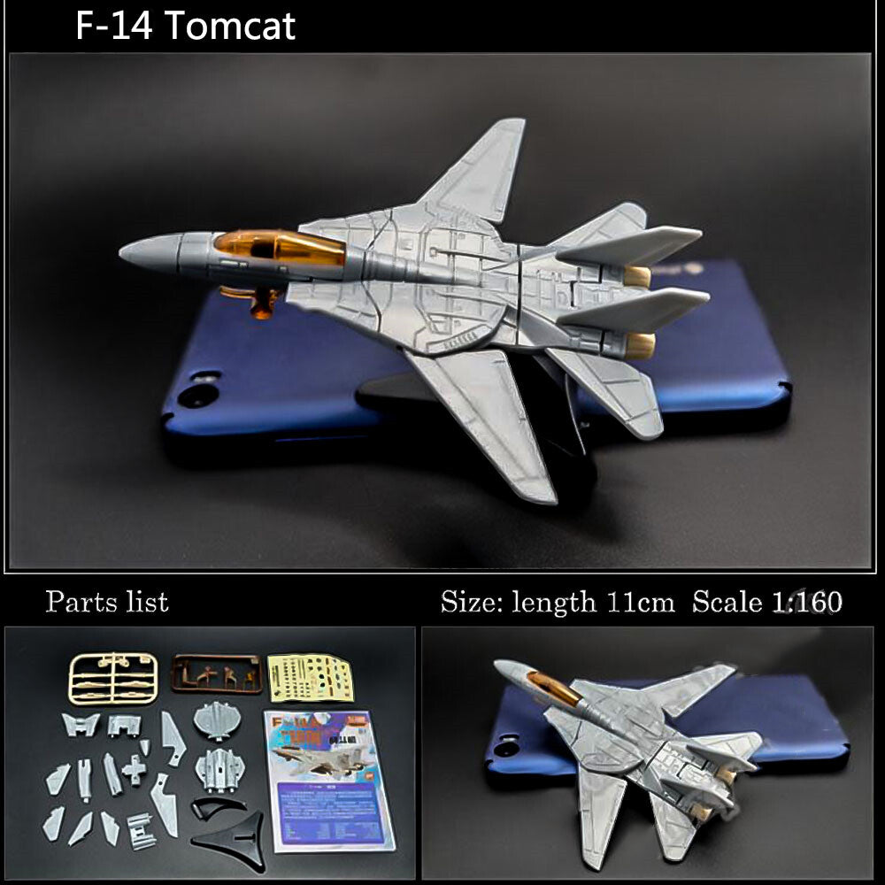 Mini Aircraft Airplane Fighter Model, Military Plastic Toy with Base,Paintable，F22 J20 J10 EF2000 MI8 MI24 AV-8A F-5E F15 F/A-18 UH1H MI8 SU25 SU30