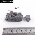 WWII US Army M7 Priest,3D Printed,1/144 Scale Mini Tank Model,Resin