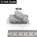 WWII US Army M36 Tank Destroyer, 3D Printed ,1/144 Scale Mini Tank Model,Resin