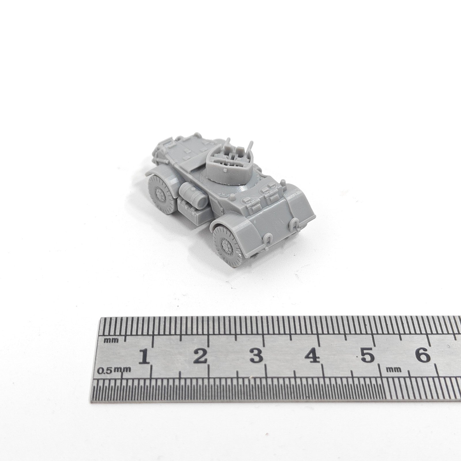 WWII British T17E2 Staghound AA,3D Printed,1/144 Scale Mini Tank Model,Resin