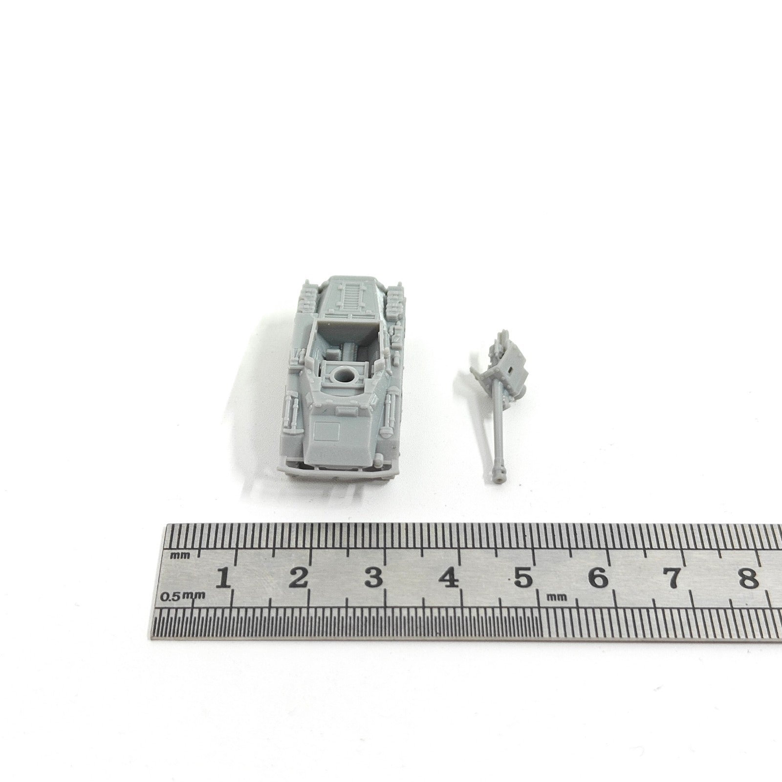 WWII German Sd.Kfz. 234/4 Wheeled Armor,3D Printed,1/144 Scale Mini Model,Resin