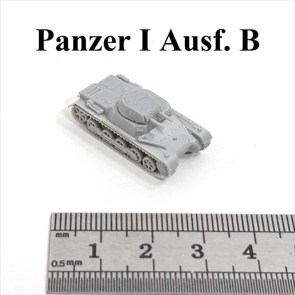 WWII German Panzer I Ausf. B Light Tank,3D Printed,1/144 Scale Tank Model,Resin
