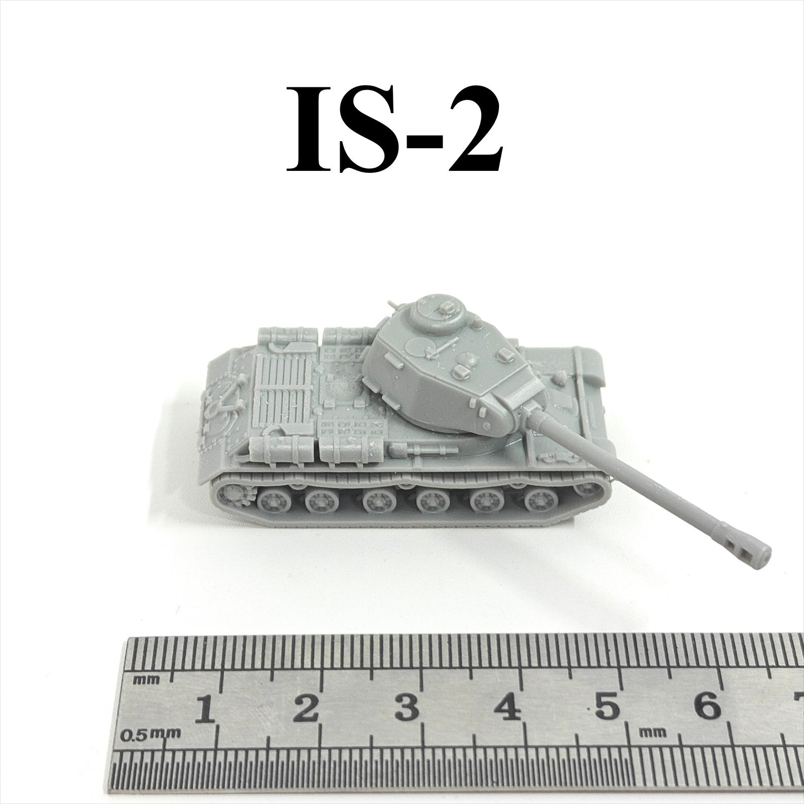 WWII Soviet IS-2 Heavy Tank,3D Printed,1/144 Scale Mini Tank Model,Resin