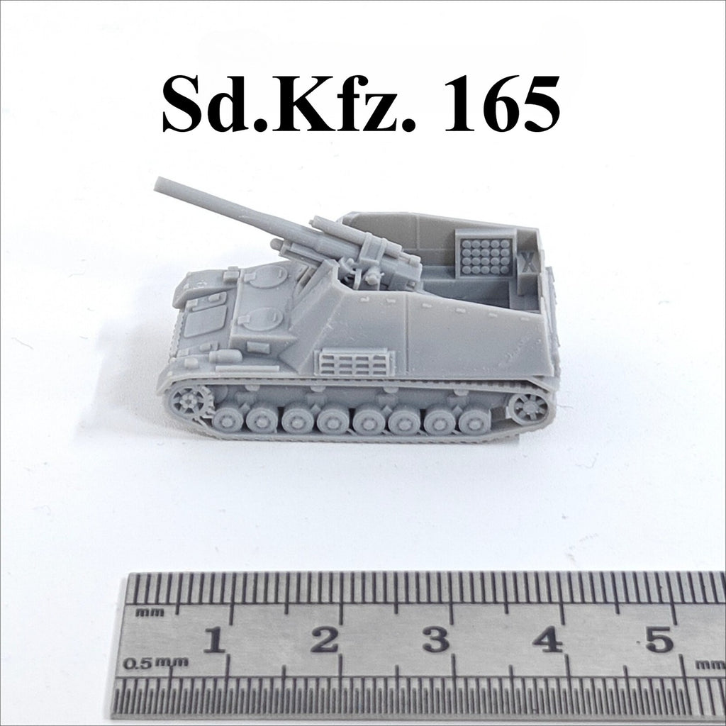 WWII German Sd.Kfz.165 SPG,3D Printed,1/144 Scale Tank Model,Resin