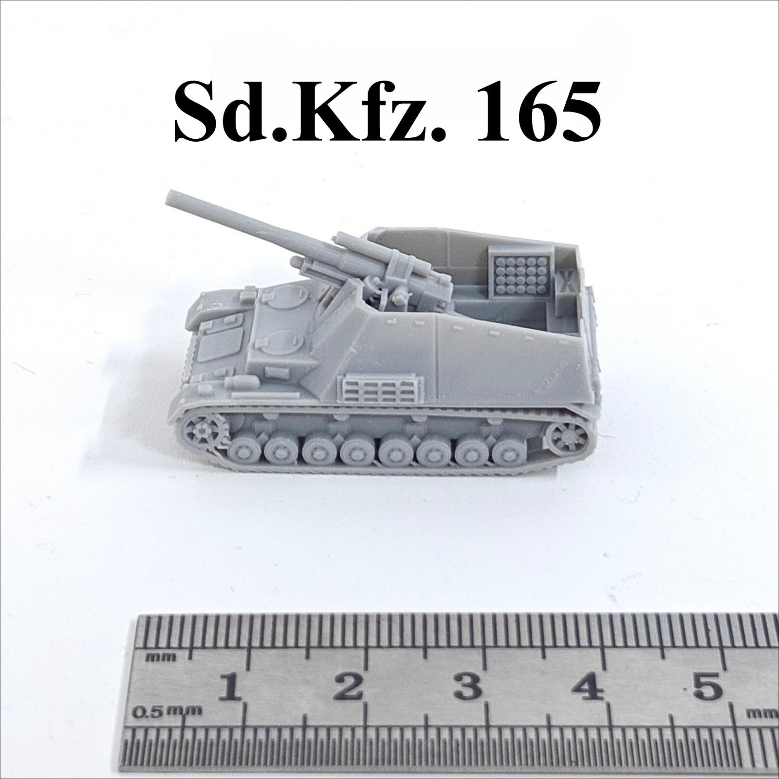 WWII German Sd.Kfz.165 SPG,3D Printed,1/144 Scale Tank Model,Resin