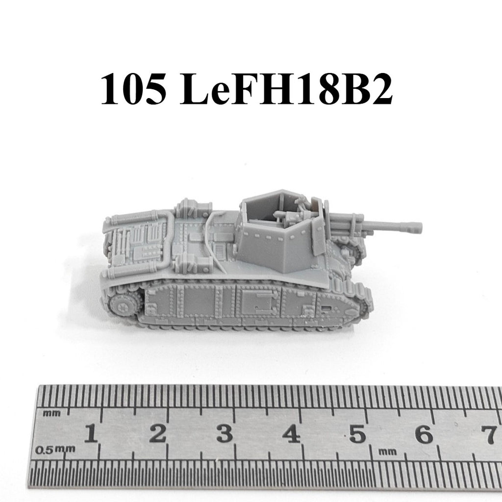 French 105 LeFH18B2 Tank, 3D Printed ,1/144 Scale Mini Tank Model,Resin