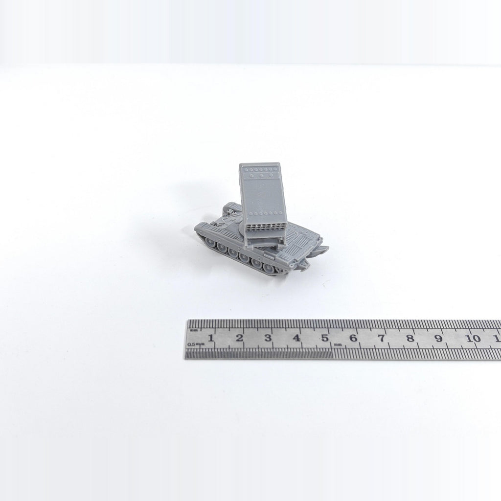 Soviet TOS-1 MRL,3D Printed,1/144 Scale Mini Tank Model,Resin