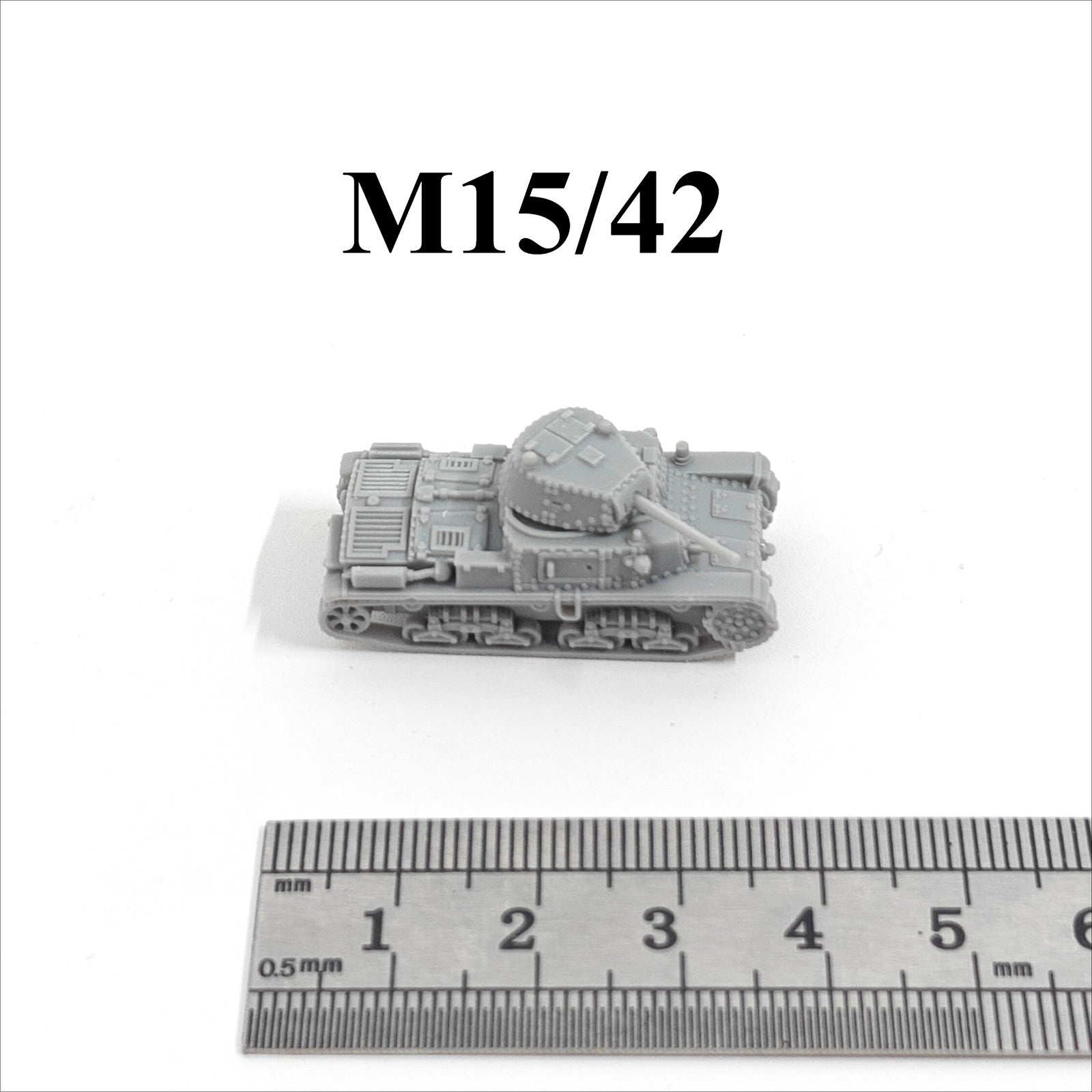 WWII Italian M15/42 medium Tank,3D Printed,1/144 Scale Mini Tank Model,Resin