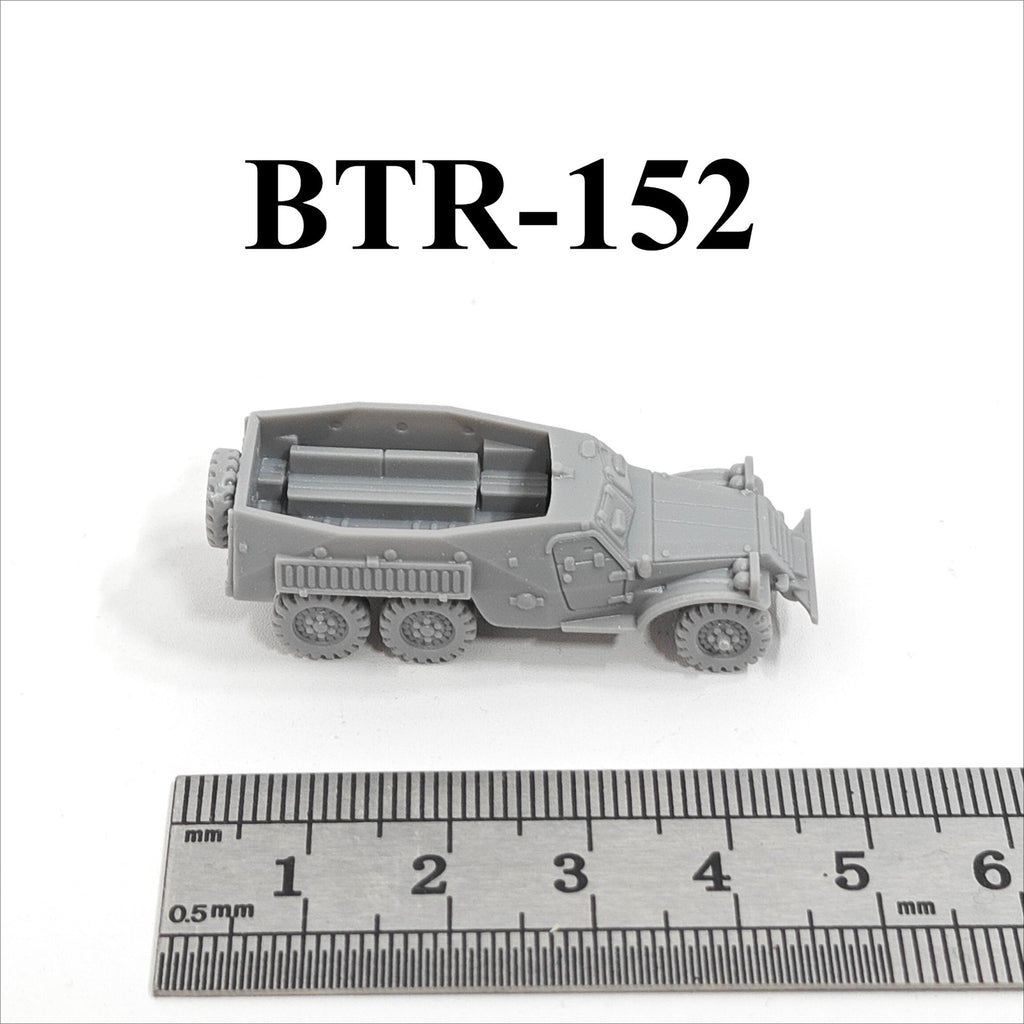 Soviet BTR-152 APC,3D Printed,1/144 Scale Mini Tank Model,Resin