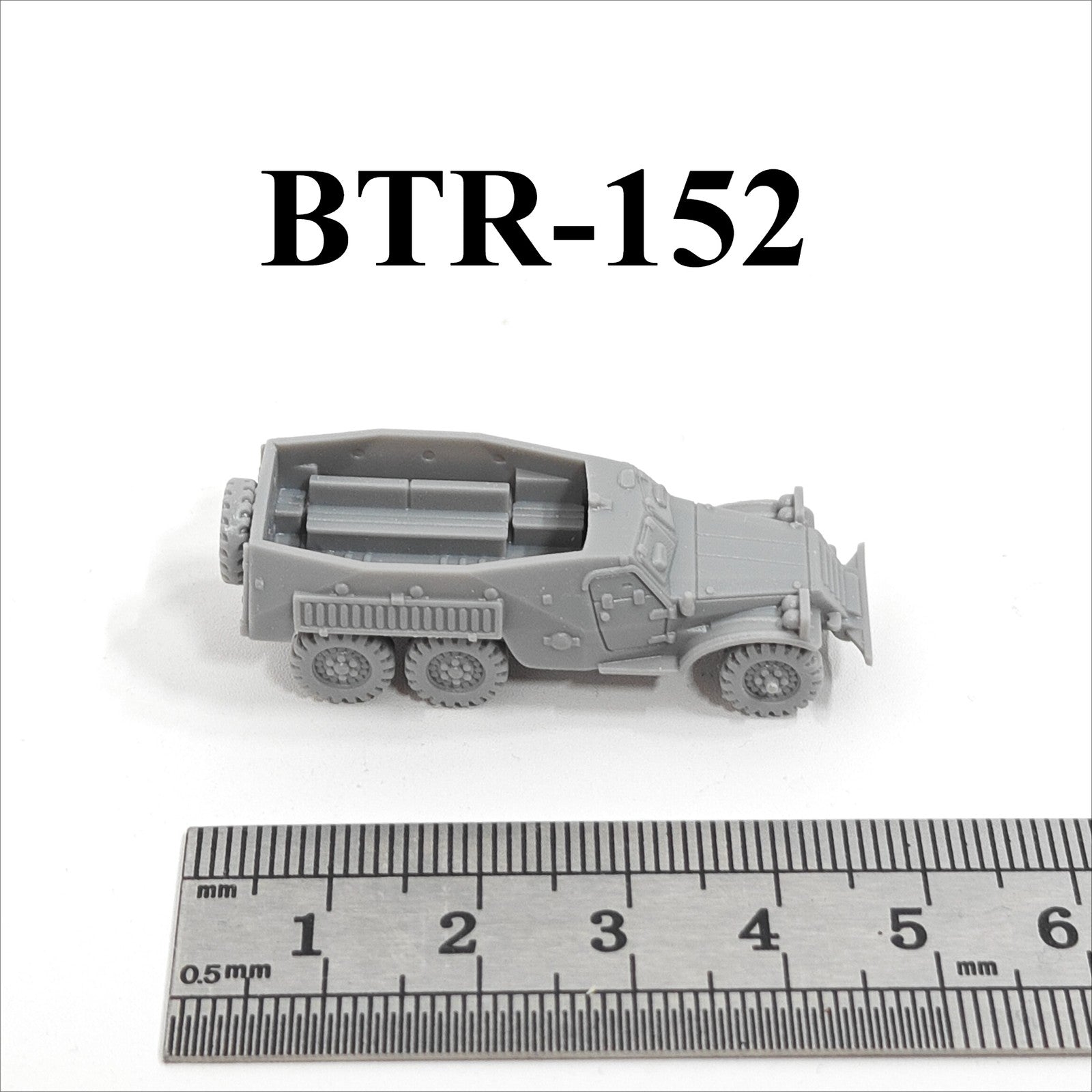 Soviet BTR-152 APC,3D Printed,1/144 Scale Mini Tank Model,Resin