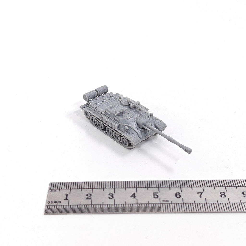 Soviet SU-122-54 Tank Destroyer,3D Printed,1/144 Scale Mini Tank Model,Resin