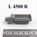 WWII German L 4500 R Half-track Truck,3D Printed,1/144 Mini Model,Resin