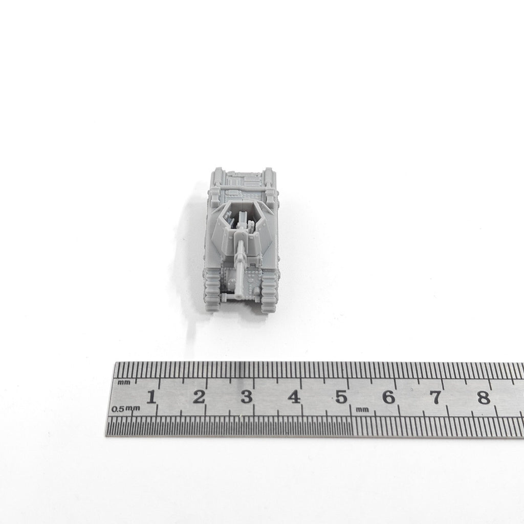 French 105 LeFH18B2 Tank, 3D Printed ,1/144 Scale Mini Tank Model,Resin
