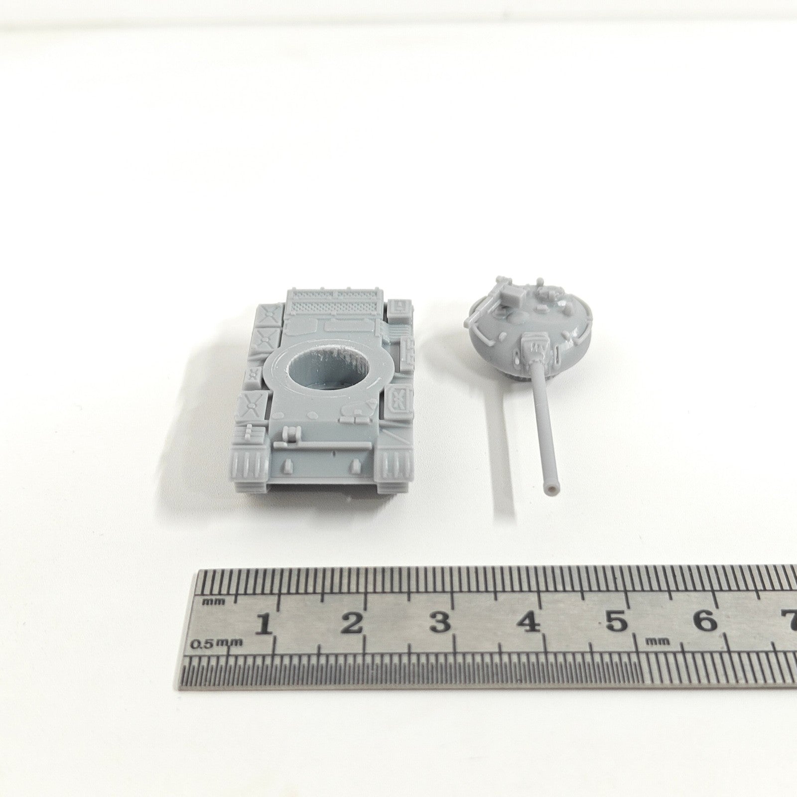 Soviet T-54 Medium Tank,3D Printed,1/144 Scale Mini Tank Model,Resin
