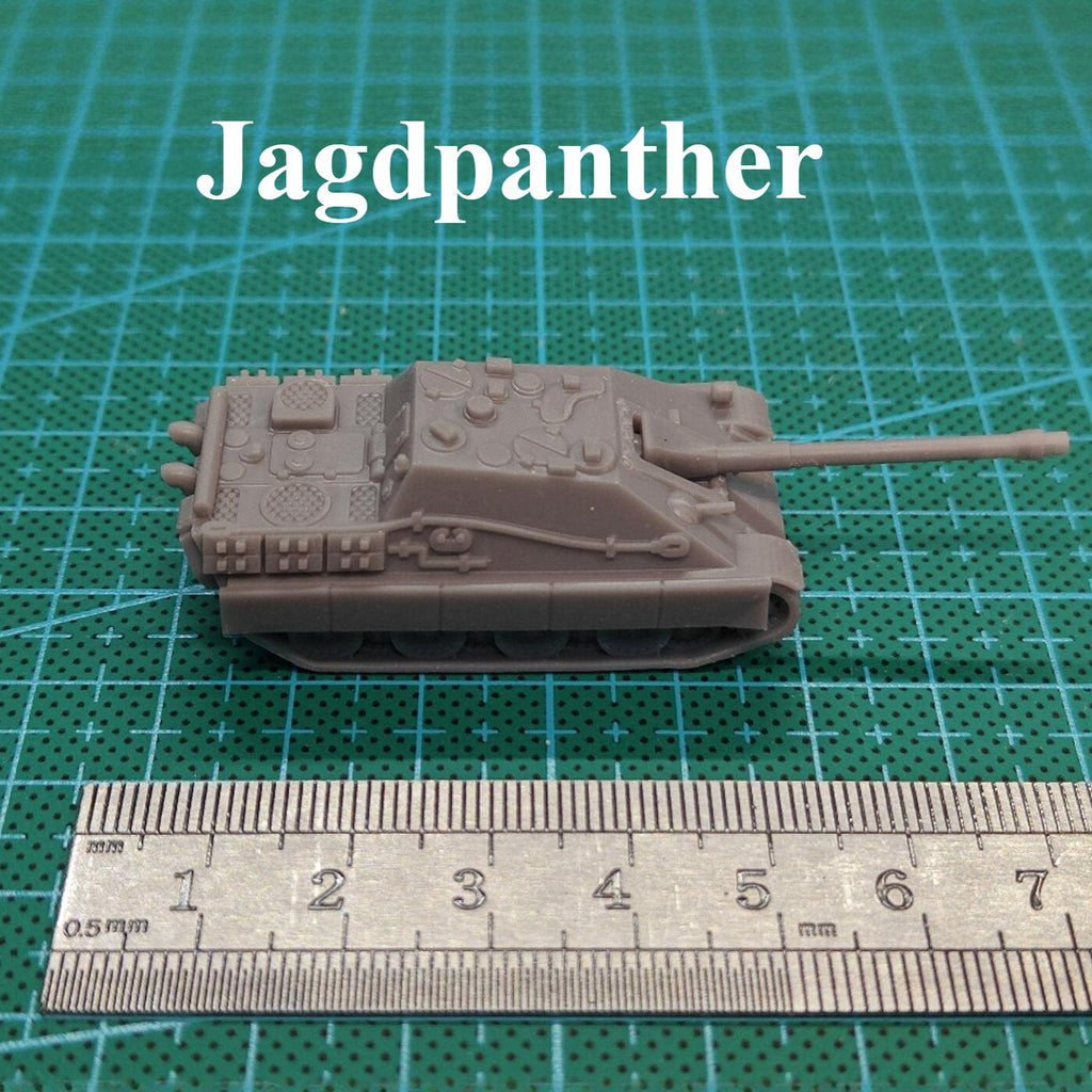 WWII German Jagdpanther Tank Destroyer,3D Printed,1/144 Mini Tank Model,Resin