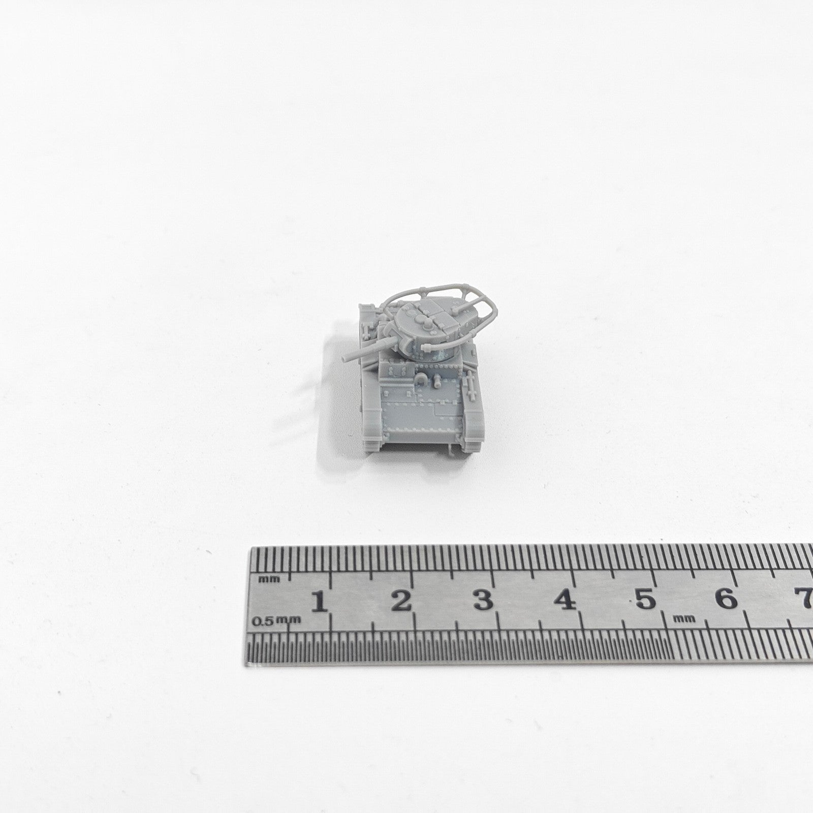 Soviet T-26B Light Tank,3D Printed,1/144 Scale Mini Tank Model,Resin