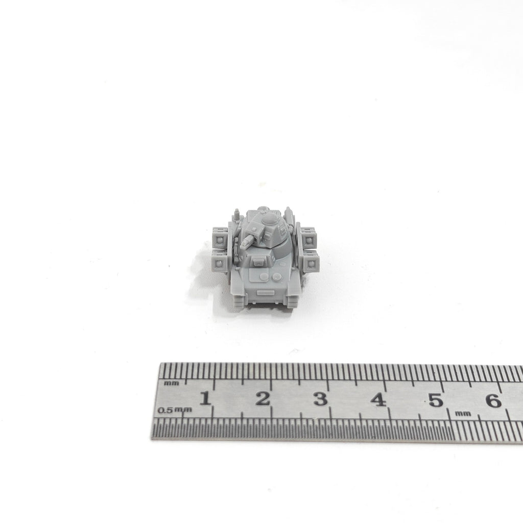 WWII German 39-H 735(f) Light Tank,3D Printed,1/144 Scale Mini Tank Model,Resin