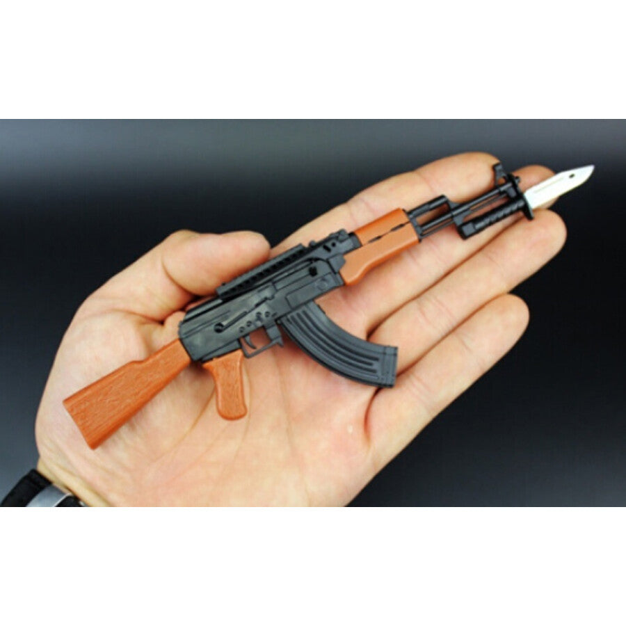 1/6 Scale Mini Gun Model, HK416 MP40 AK47 SVD TAC-50 M46 G36 PKP M240 Machine Gun，Plastic, Black,Easy To Assemble,For 12'' Action Figure