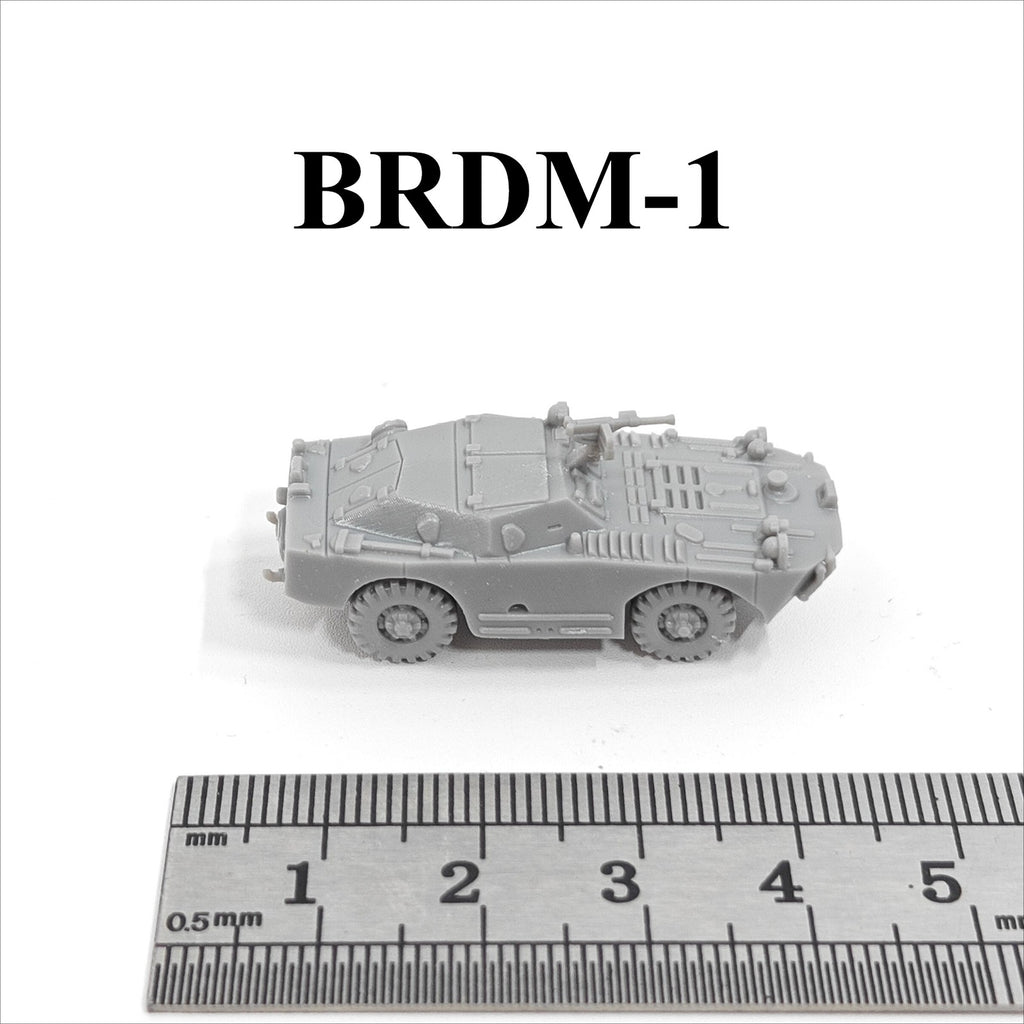 Soviet BRDM-1 Armored Vehicle,3D Printed,1/144 Scale Mini Tank Model,Resin