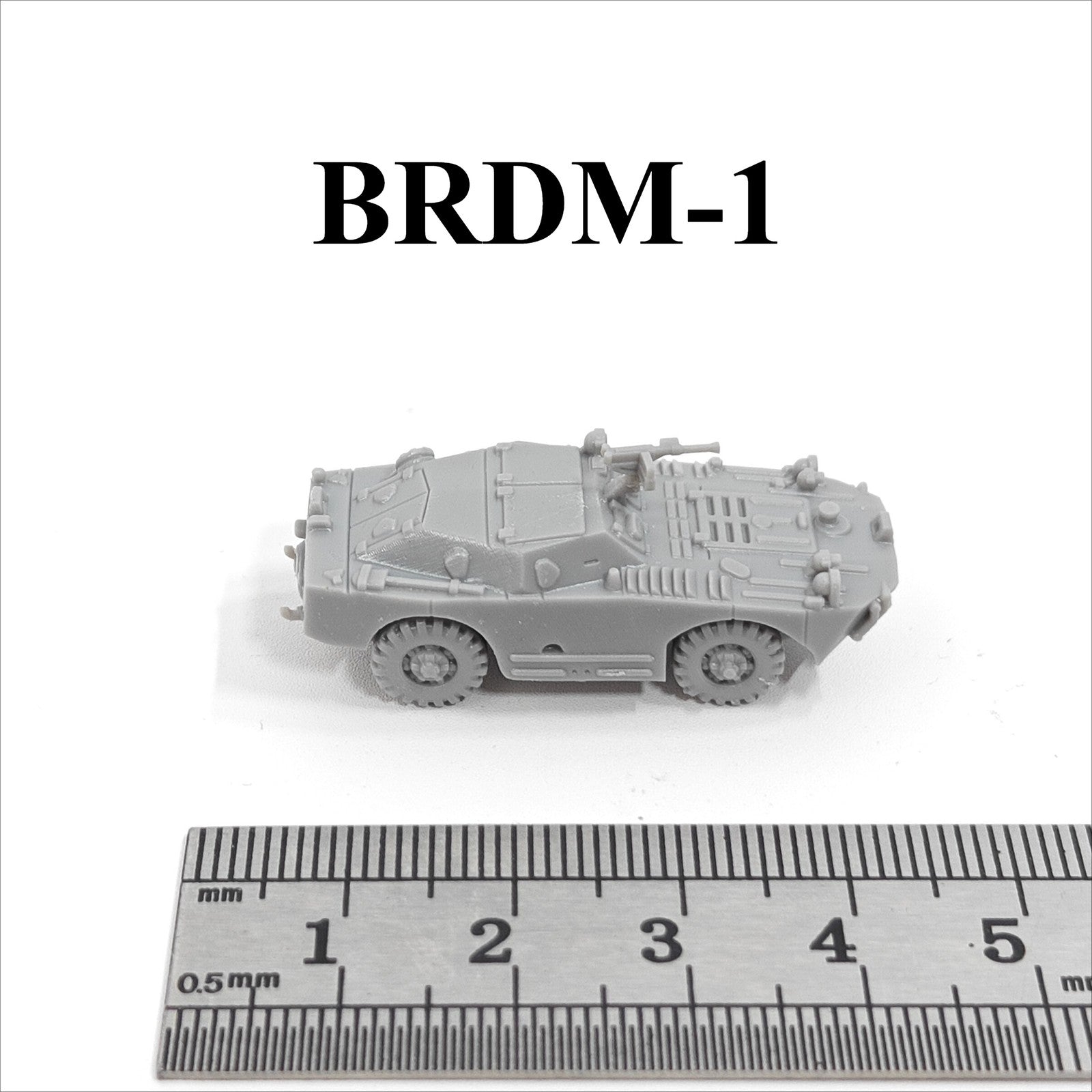 Soviet BRDM-1 Armored Vehicle,3D Printed,1/144 Scale Mini Tank Model,Resin