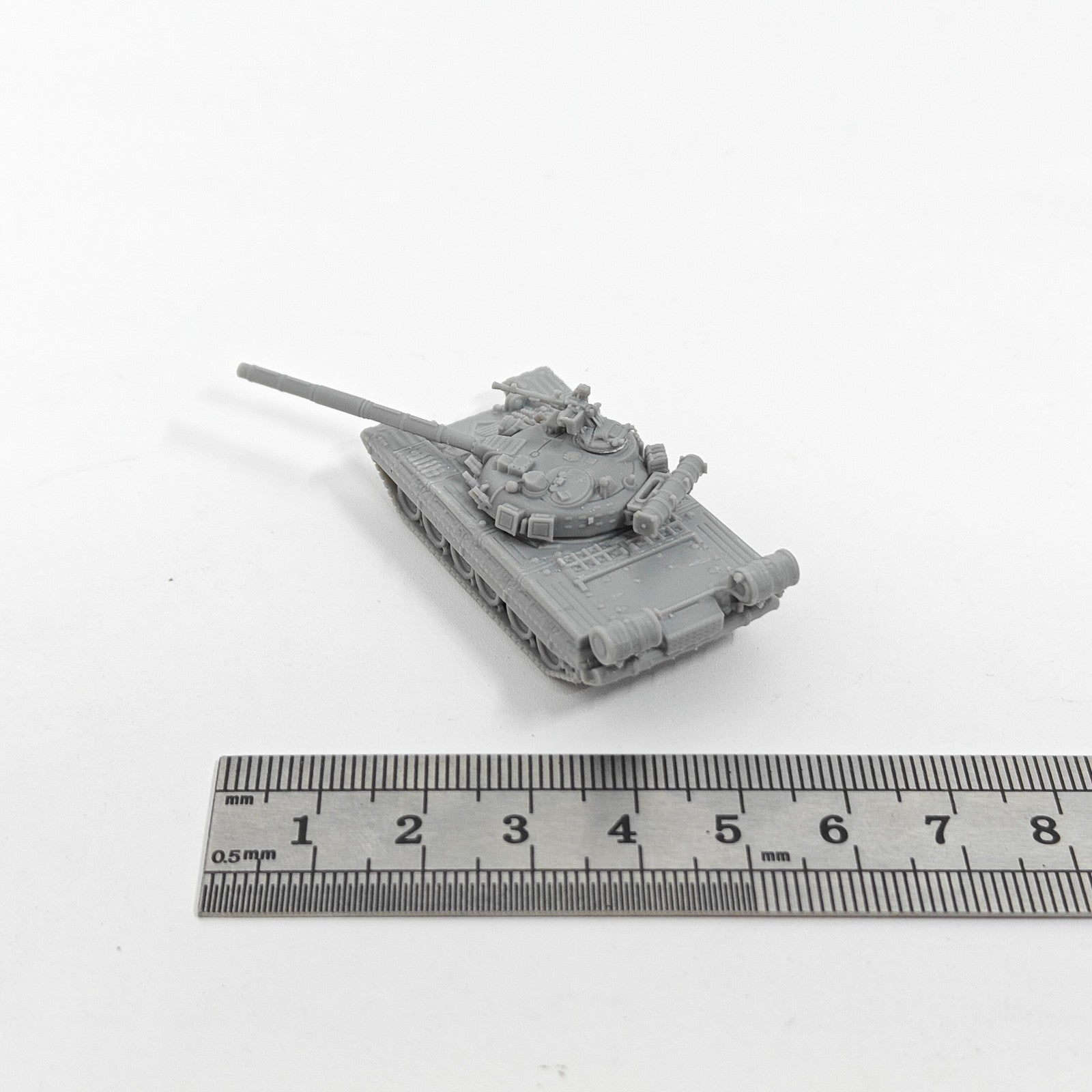 Soviet T-80B Main Battle Tank,3D Printed,1/144 Scale Mini Tank Model,Resin