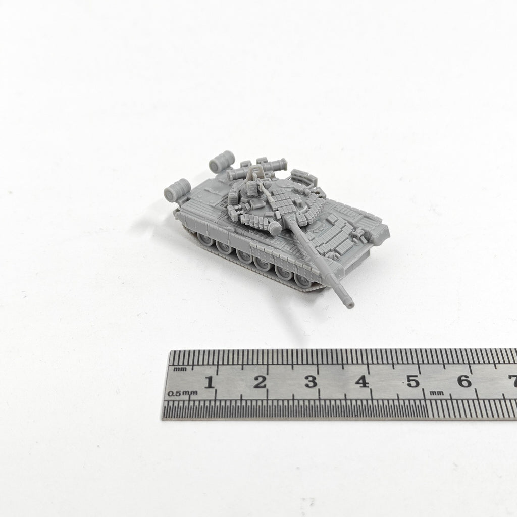 Soviet T-80BV Main Battle Tank,3D Printed,1/144 Scale Mini Tank Model,Resin