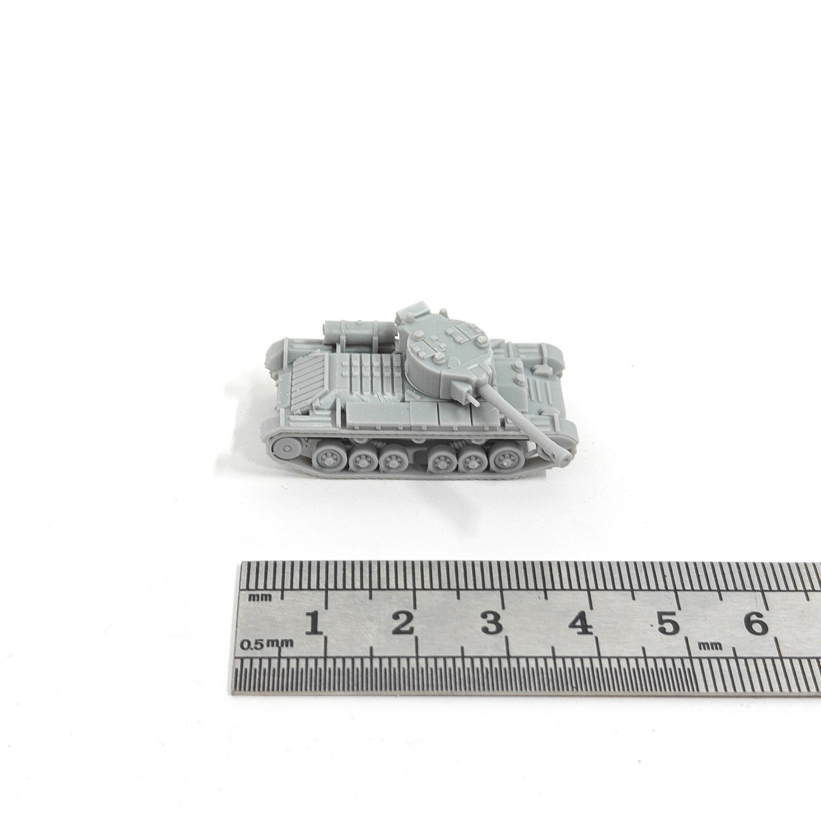 British Valentine Mk9 Tank,3D Printed,1/144 Scale Mini Tank Model,Resin