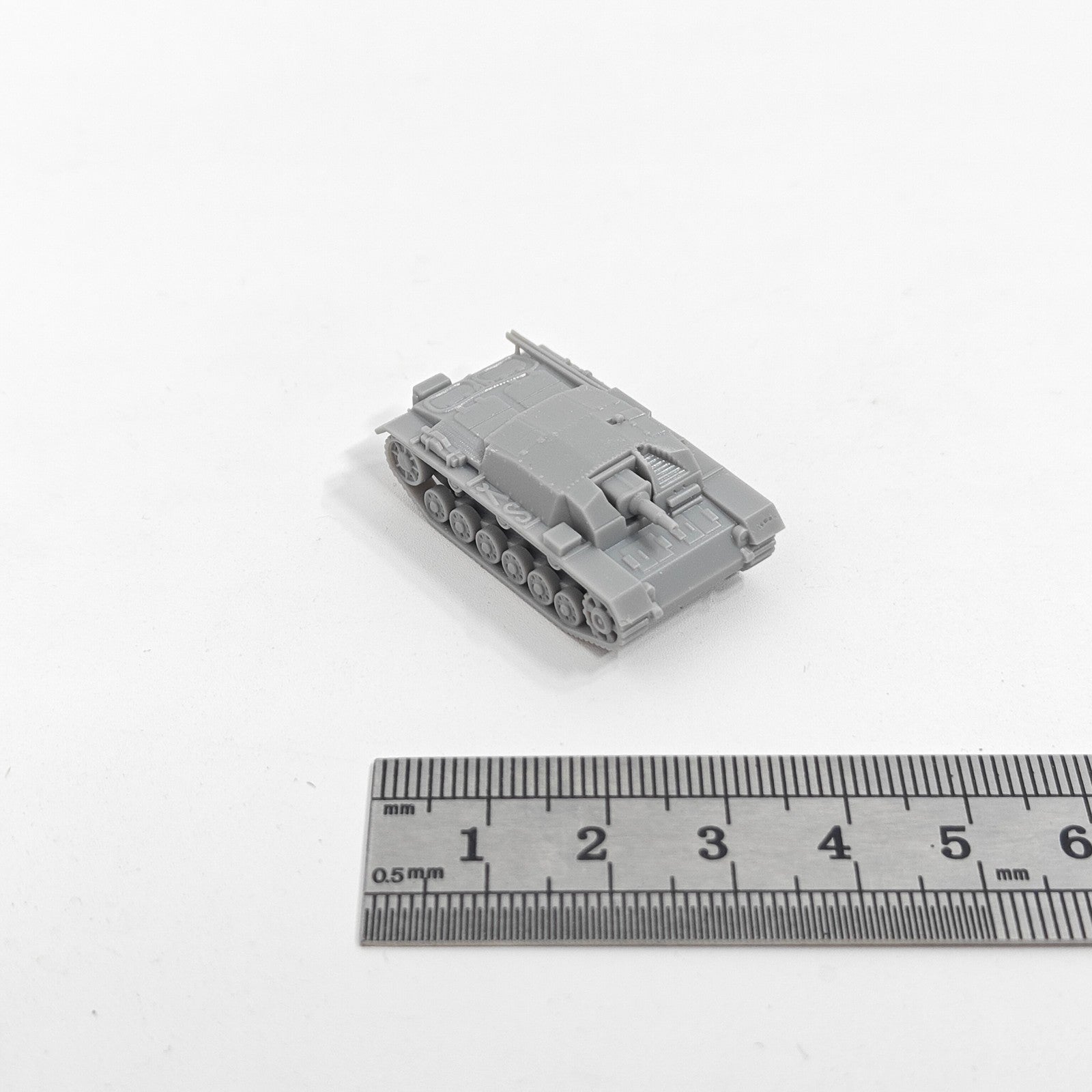 WWII German StuG III Ausf. B Tank,3D Printed,1/144 Mini Tank Model,Resin