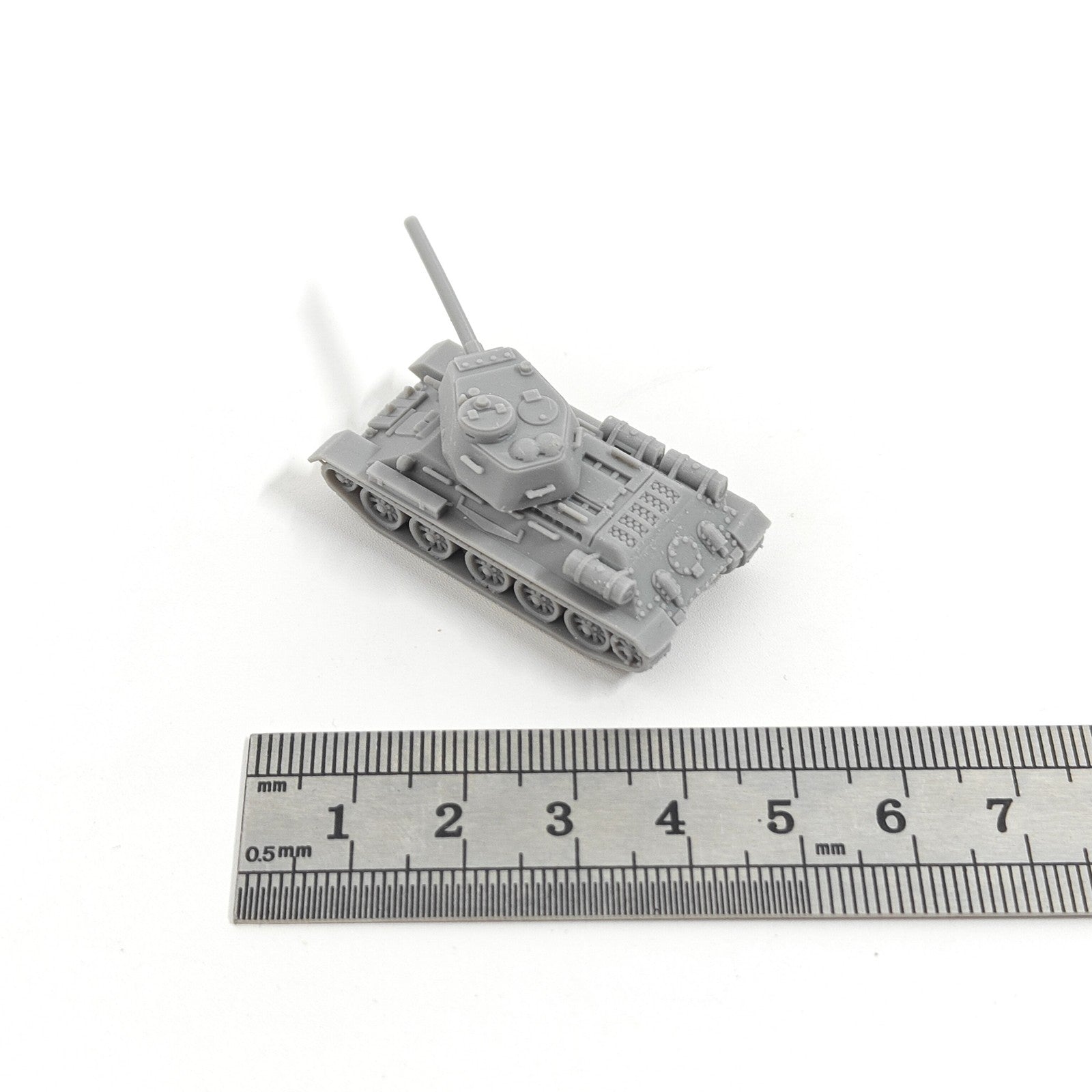 WWII Soviet T-34/85 Medium Tank,3D Printed,1/144 Scale Mini Tank Model,Resin