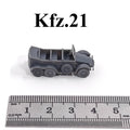 WWII German Kfz.21 Command Vehicle,3D Printed,1/144 Scale Mini Tank Model,Resin