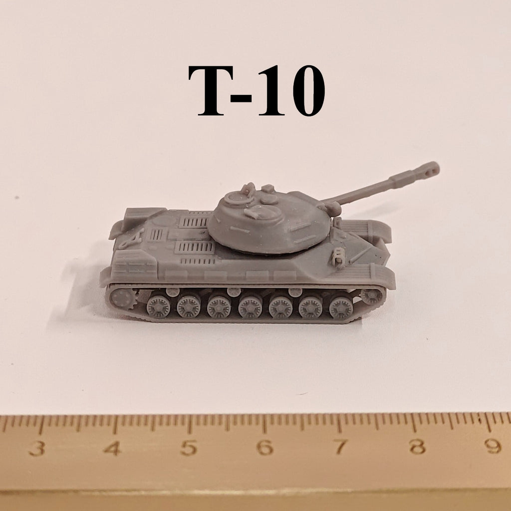 Soviet T-10 Heavy Tank,3D Printed,1/144 Scale Mini Tank Model,Resin