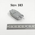 Swedish Strv 103 Tank Destroyer,3D Printed,1/144 Scale Mini Tank Model,Resin