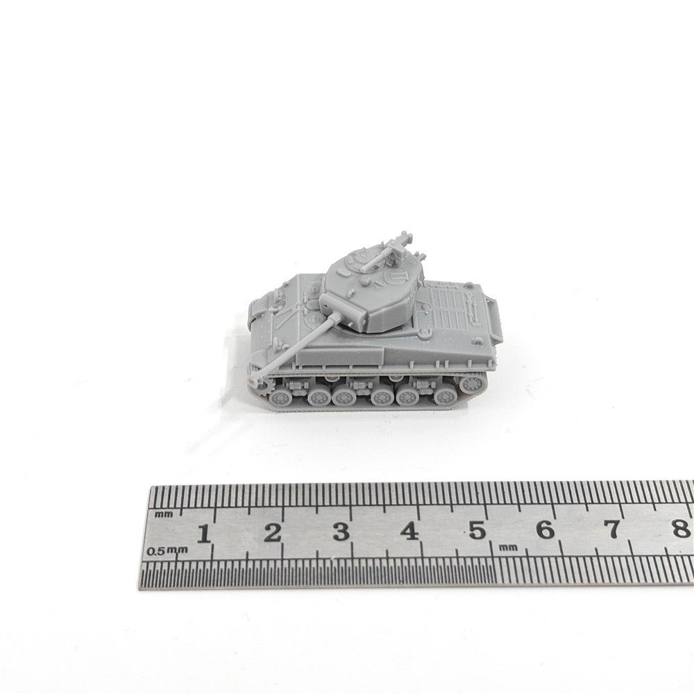 WWII US Army Sherman M4A3E8 Tank,3D Printed,1/144 Scale Mini Tank Model,Resin
