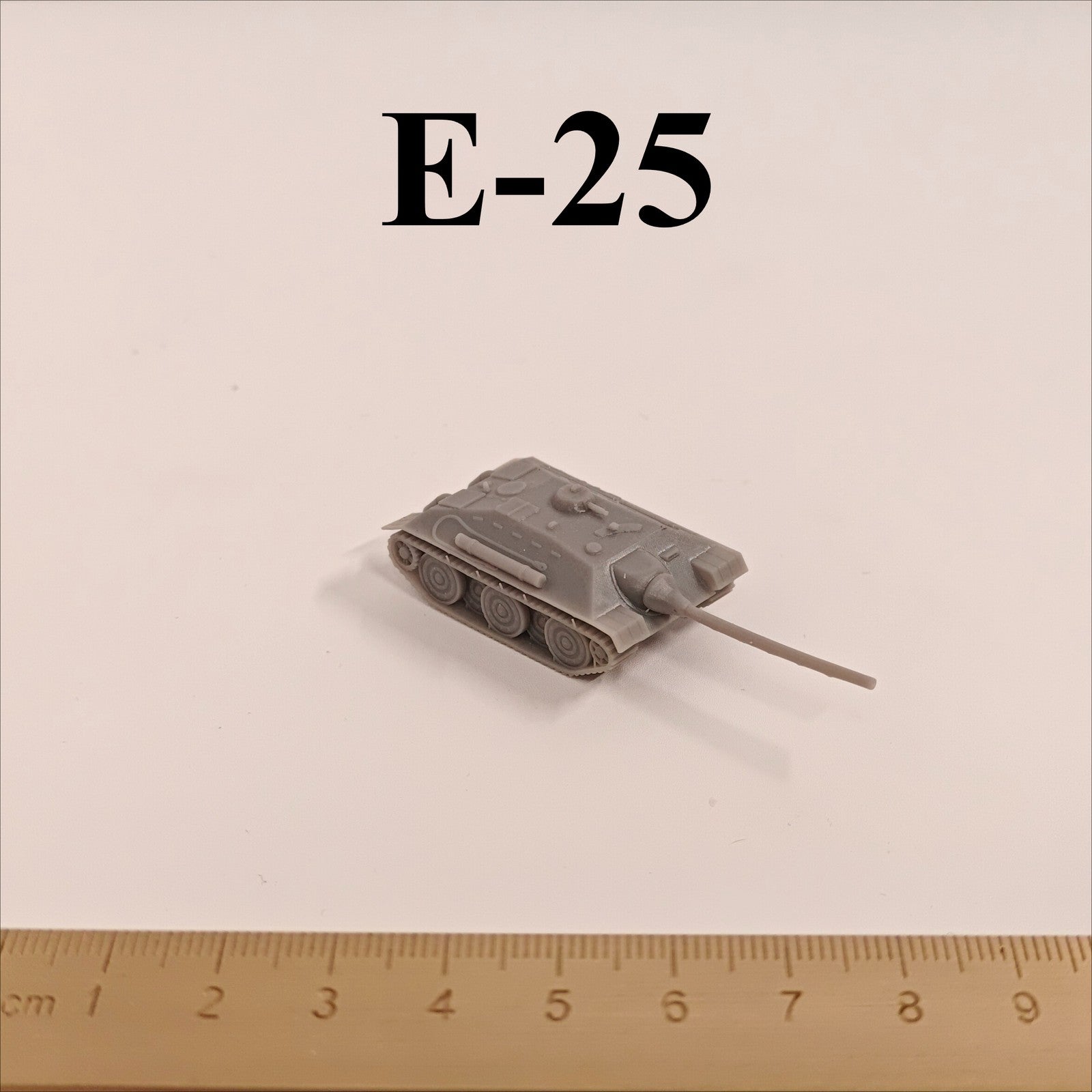 WWII German E-25 Tank Destroyer,3D Printed,1/144 Scale Mini Tank Model,Resin