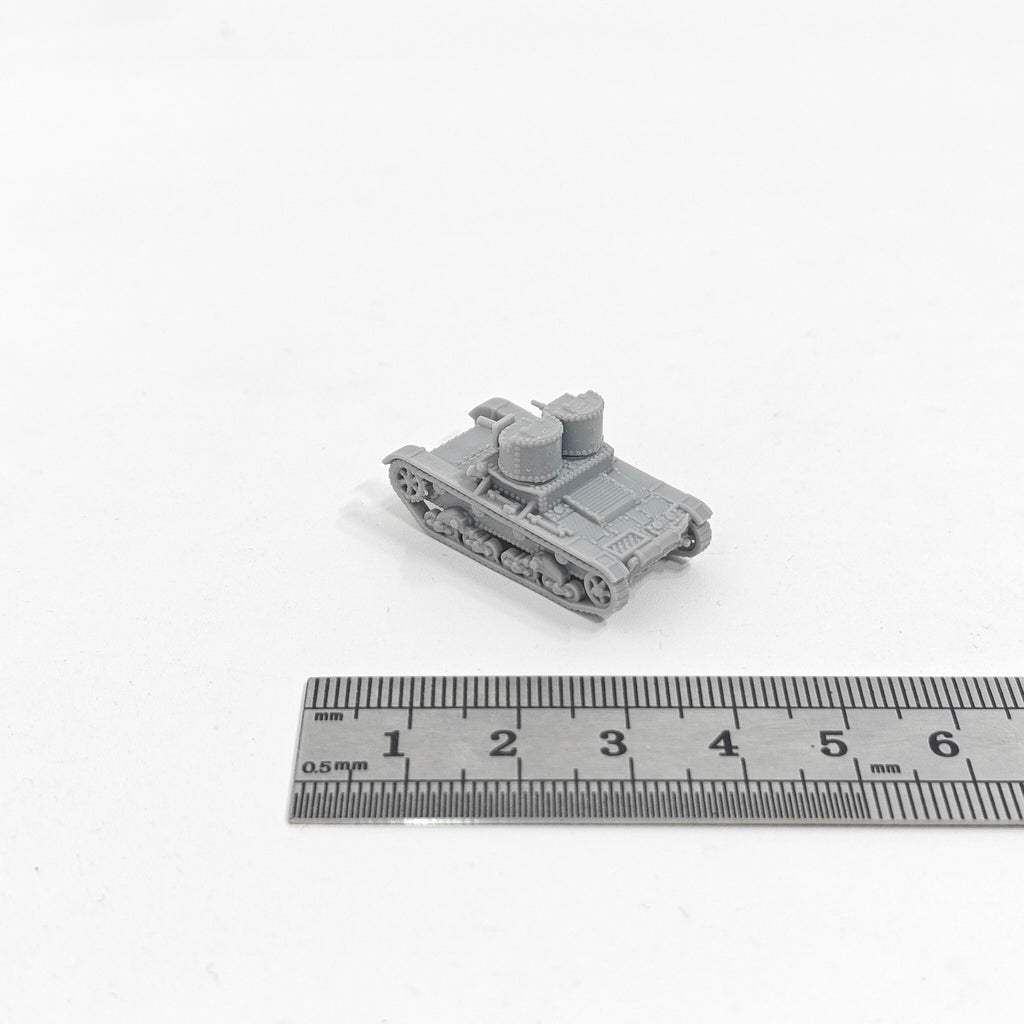 Soviet T-26A Light Tank,3D Printed,1/144 Scale Mini Tank Model,Resin