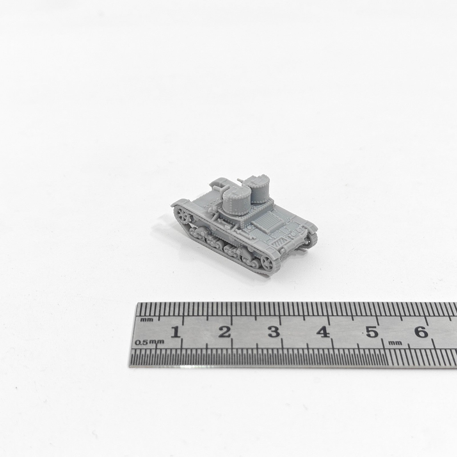 Soviet T-26A Light Tank,3D Printed,1/144 Scale Mini Tank Model,Resin